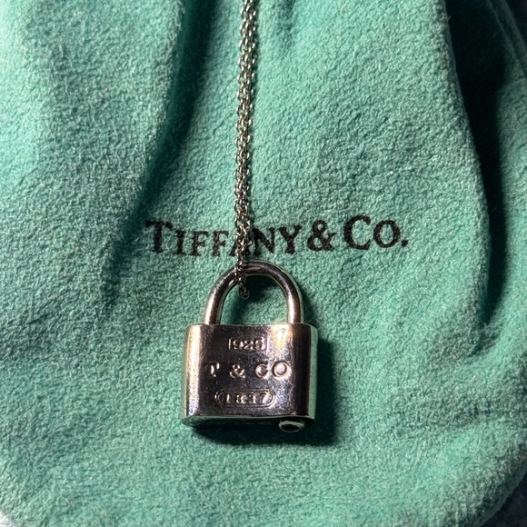 Tiffany & Co. Silver Padlock Necklace